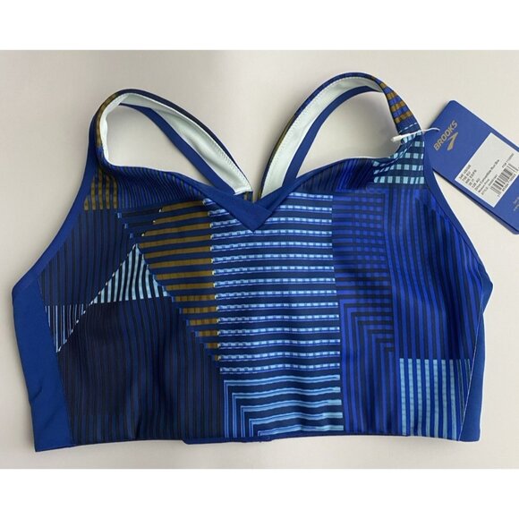 Brooks 34E Drive Convertible Run Motion Print Sweat Wicking Compression - Picture 6 of 10